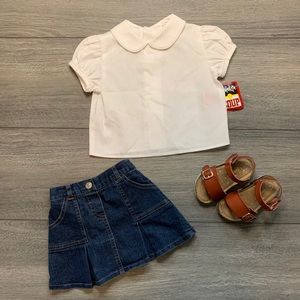 White collared blouse